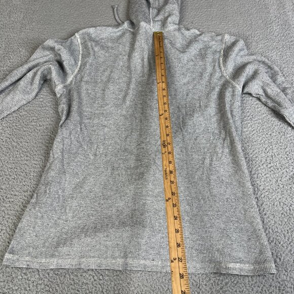 Hurley Sweatshirt Mens XL Gray Hoodie Thermal Waffle Pullover Sweater Surf Skate - Picture 7 of 10